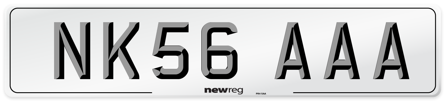 NK56 AAA Number Plate from New Reg